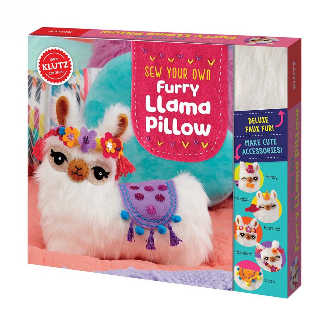 Klutz Sew Your Own Furry Llama Pillow Kit