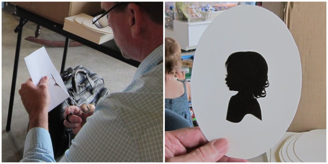 A keen eye + sharp scissors = a beautiful keepsake silhouette!