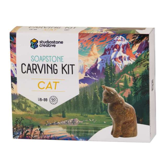 Soapstone Carving - Cat