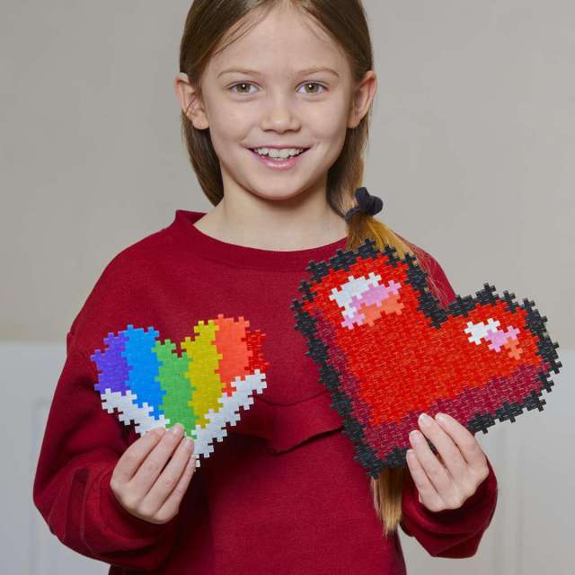 Plus-Plus Puzzle By Number - 250 pc Hearts