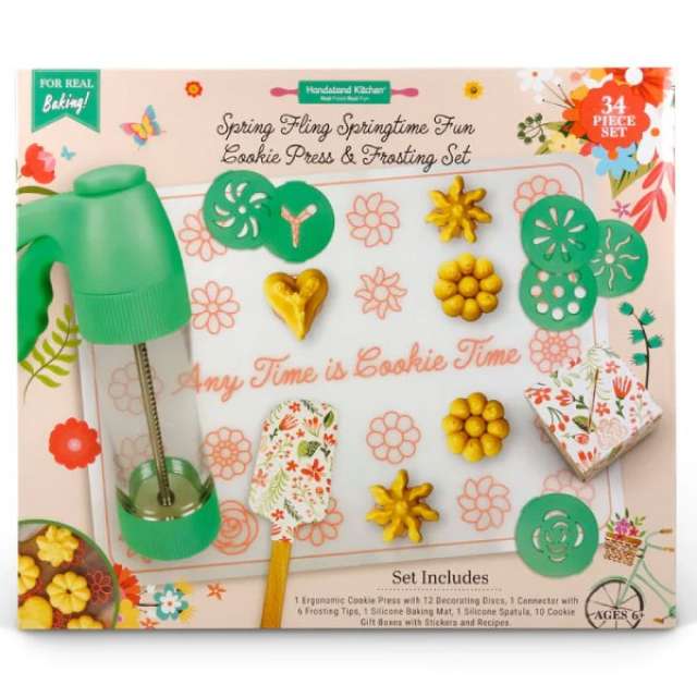 Handstand Kitchen Spring Fling Cookie Press Set