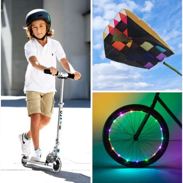 Scooters, Kites, Bike Lights, and so much more!