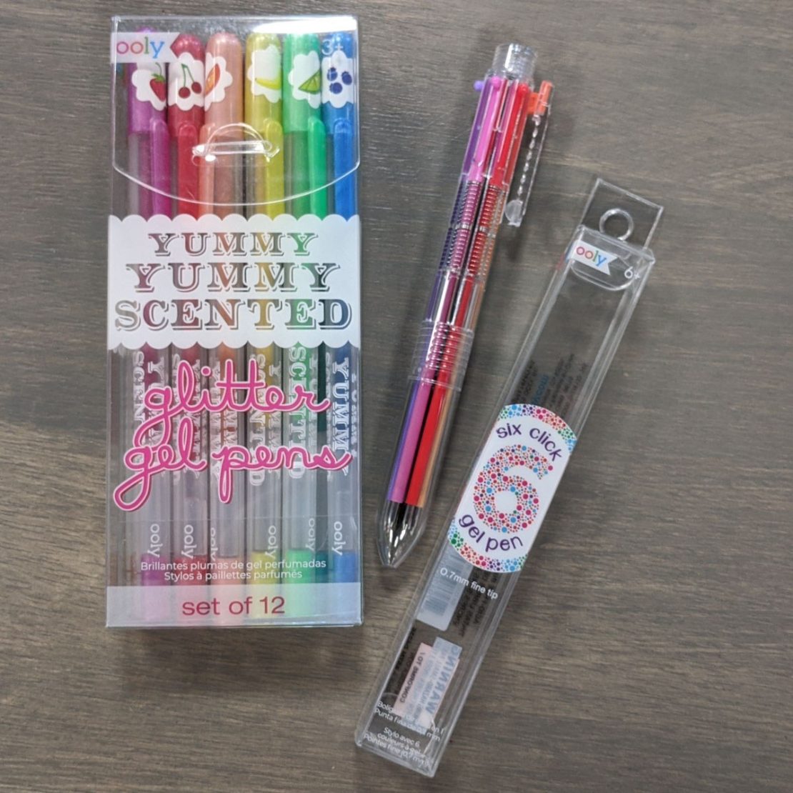 Yummy Gel Pens + 6-Click Gel Pen