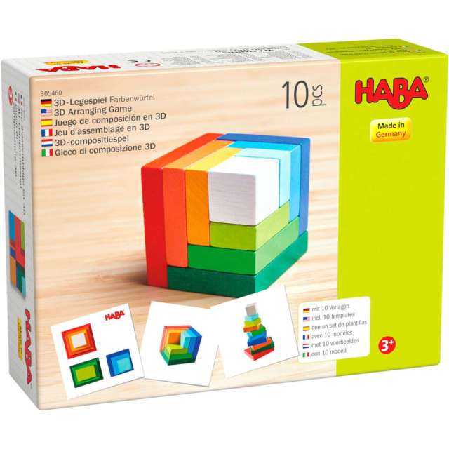 Haba 3D Rainbow Block Wooden Set