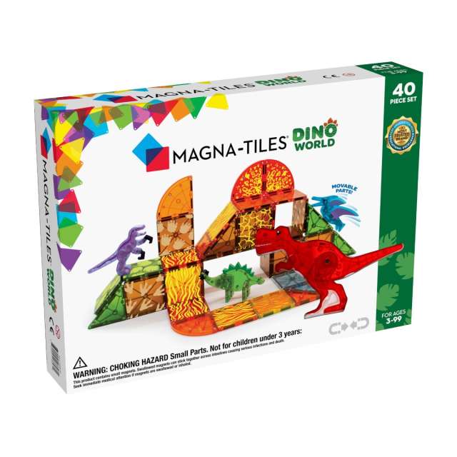 Magna-Tiles Dino World - 40 Pieces