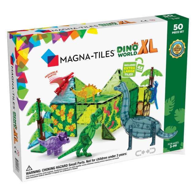 Magna-Tiles Dino World XL - 50 Pieces
