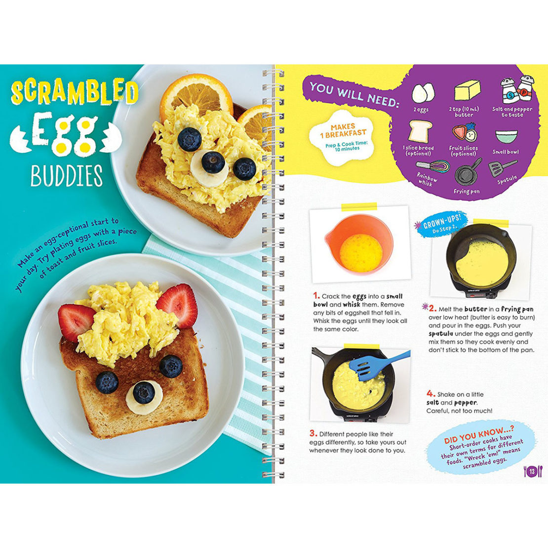 Klutz Kids Cooking Scrambled Eggs Recipe