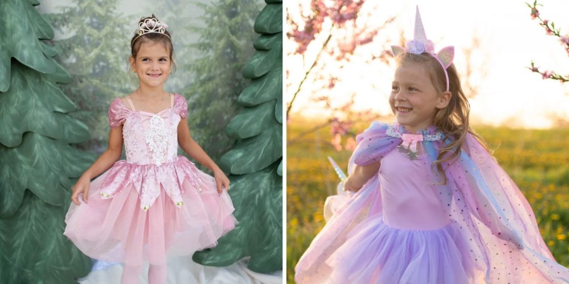 Holiday Ballerina Dress & Rainbow Unicorn Cape Set from Great Pretenders