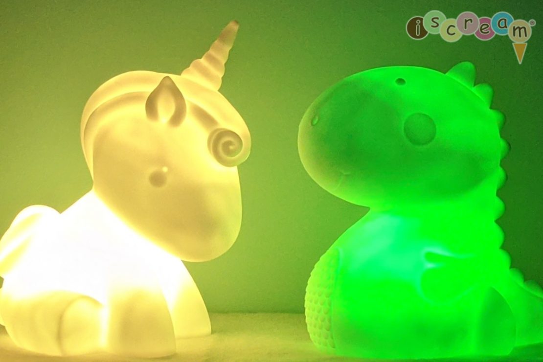 Giant Unicorn and Dinosaur Mood Lights from iScream