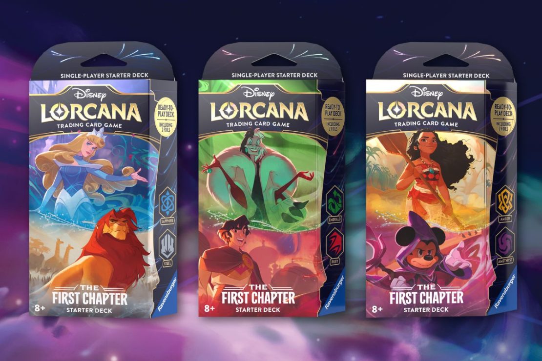 Ravensburger's Disney Lorcana First Chapter Starter Deck Sets