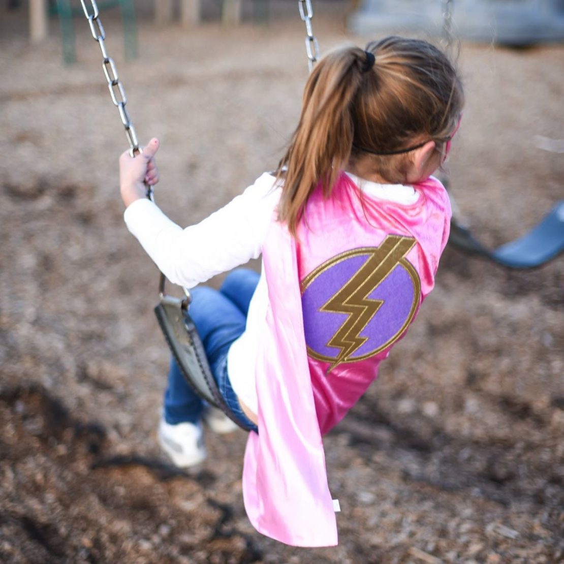 Little Adventures Hero Cape and Mask Set in Pink