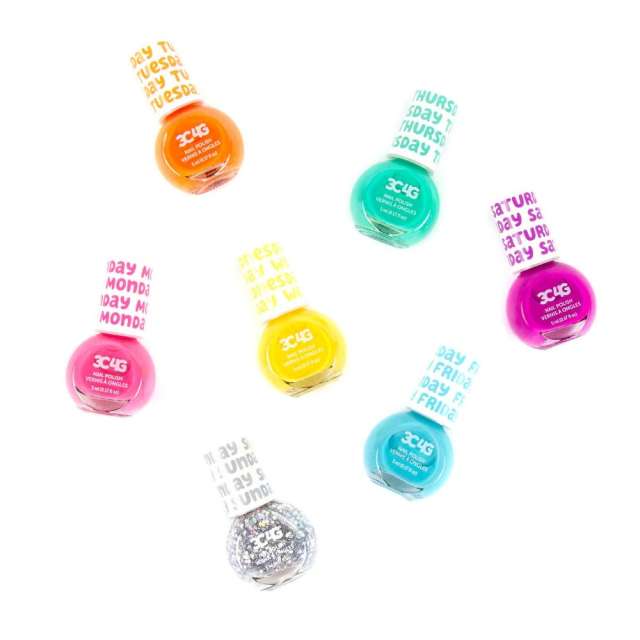 Rainbow Bright Days of the Week Nail Polish