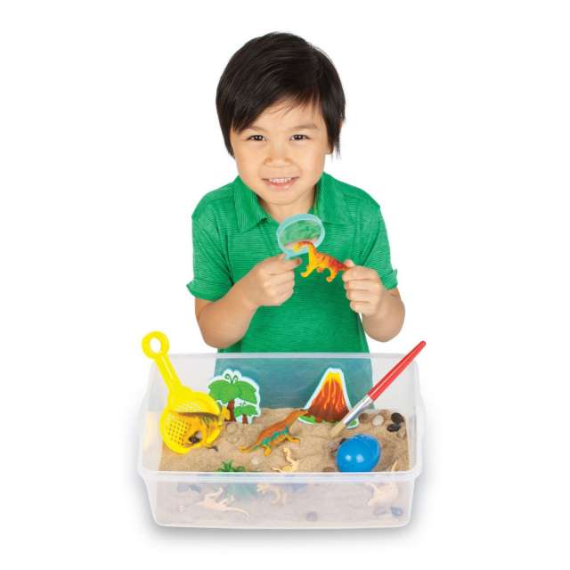 Sensory Bin Dinosaur Dig