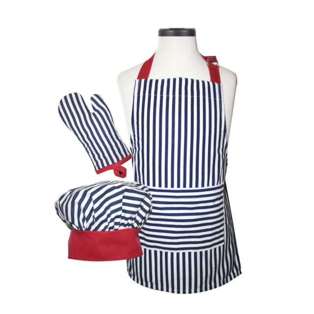 Handstand Kitchen Striped Deluxe Apron Set