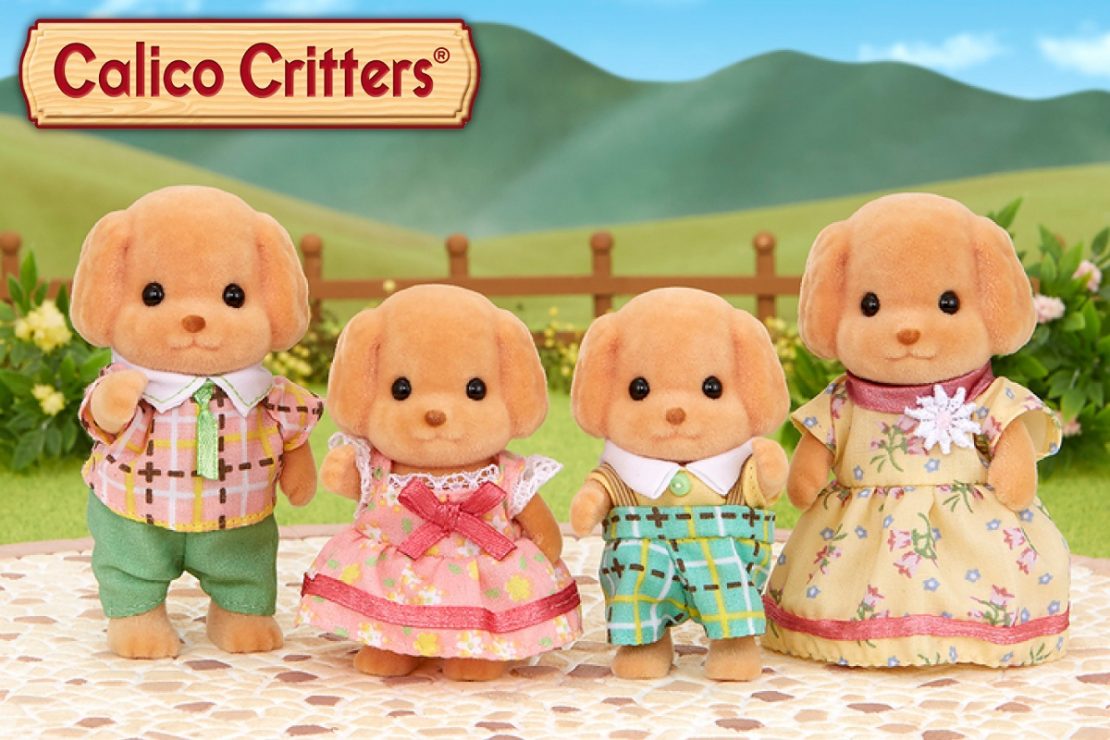 Calico Critters Toy Poodle Family