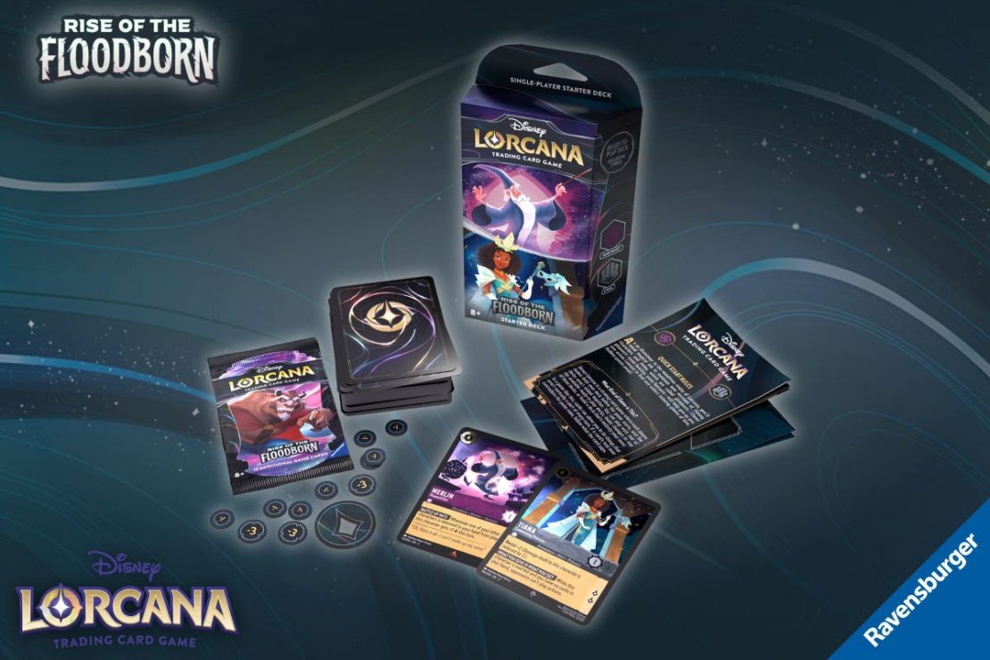 Disney Lorcana Rise of the Floodborn Amethyst and Steel Starter Deck Contents