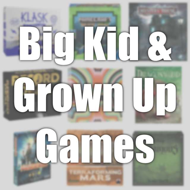 Big Kid & Grown Up Games - May 2020