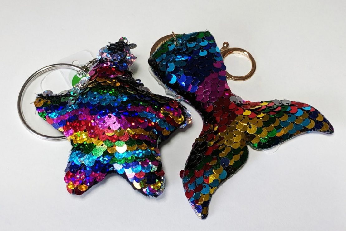 Magic Sequin Keychains & Clips