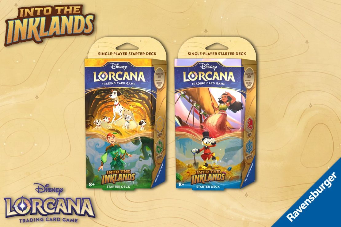 Disney Lorcana Into the Inklands Starter Decks: Amber and Emerald, Ruby and Sapphire