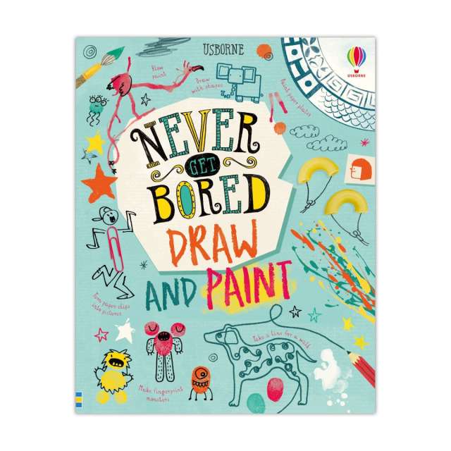 Usborne Never Get Bored Draw & Paint Book