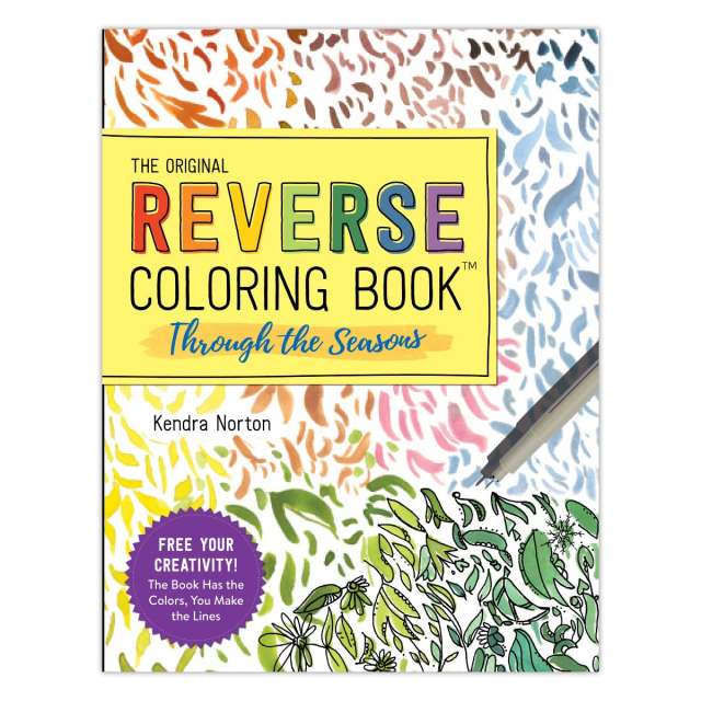 Reverse Coloring Book Through the Seasons