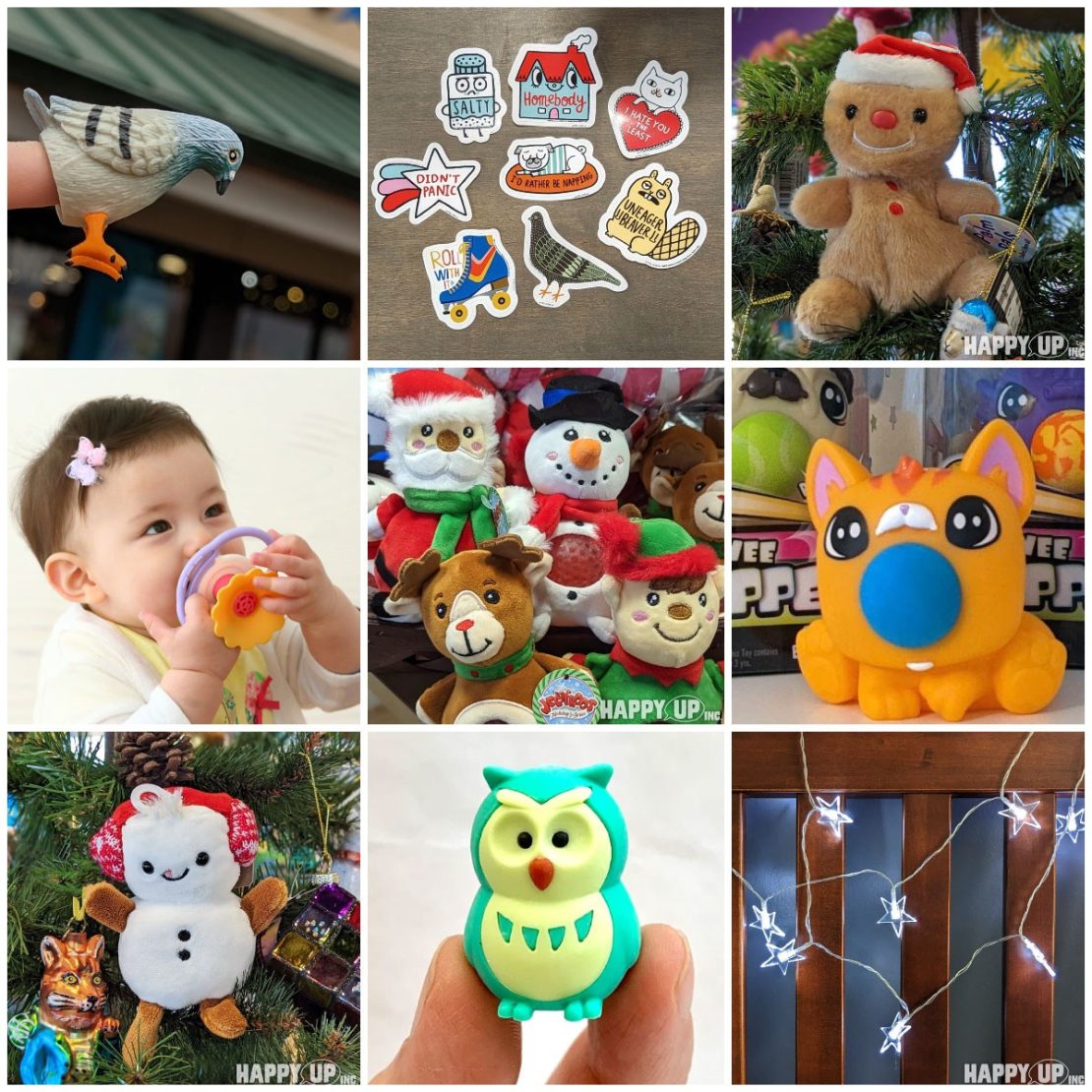 Christmas-y Stuffed Animals, Baby Toys, Sassy Stickers, and so much more!