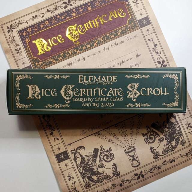 Elfmade Nice Certificate Scroll