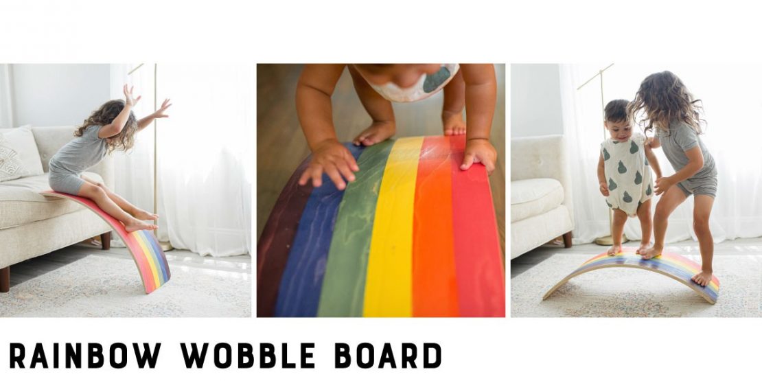 Bunny Hopkins Rainbow Wobble Board