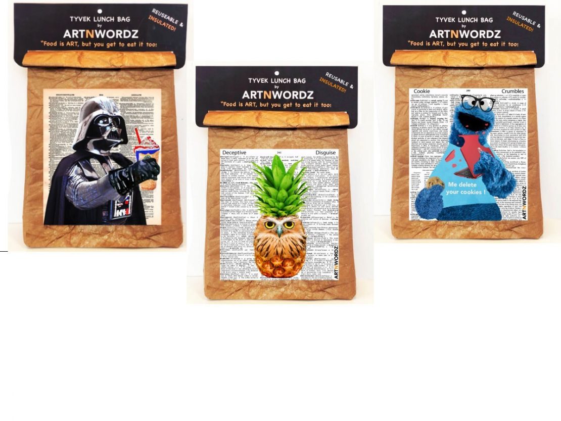 Darth Froth, Pineowple, and Delete Cookies Lunch Bags