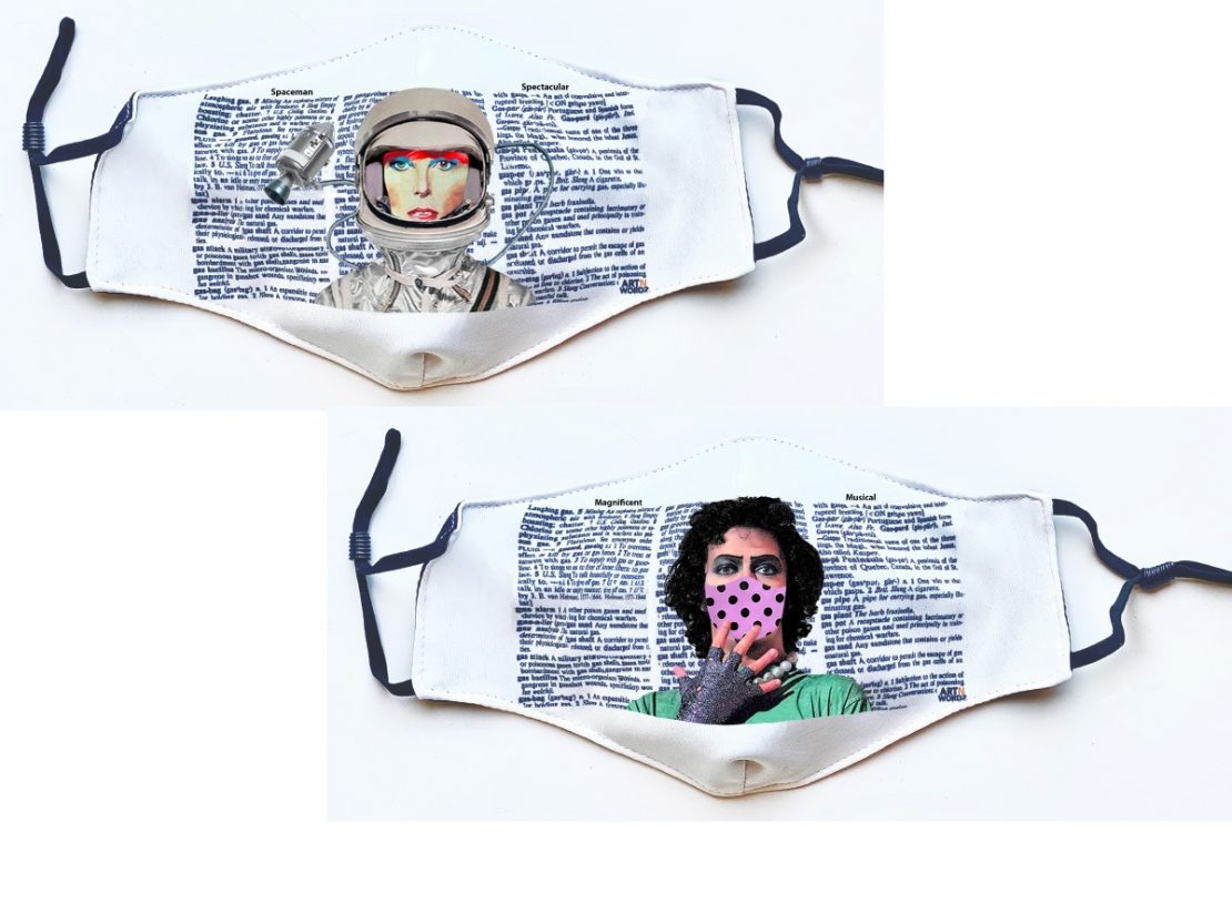 Spaceman & Frank N Furter Masks