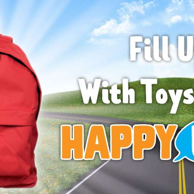 Fill their backpacks with toys from Happy Up!