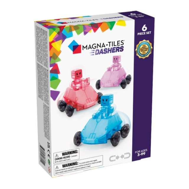 Magna-Tiles Dashers 6 Piece Car & Drivers Set