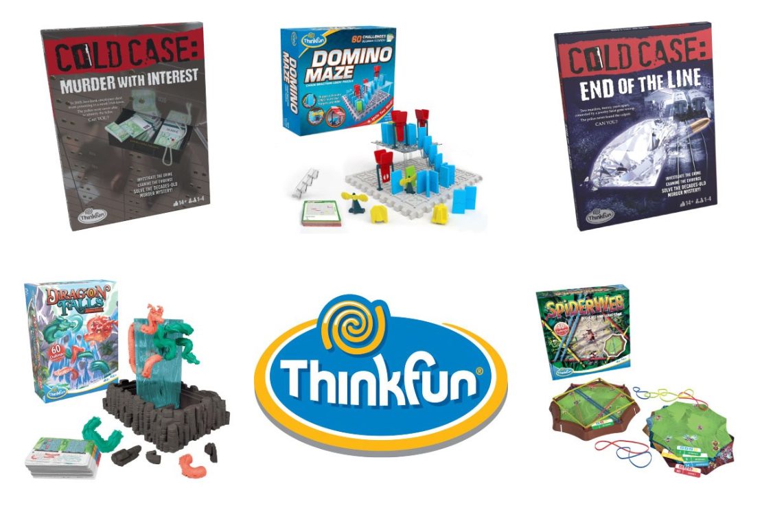 ThinkFun logic puzzles and Cold Case cooperative games