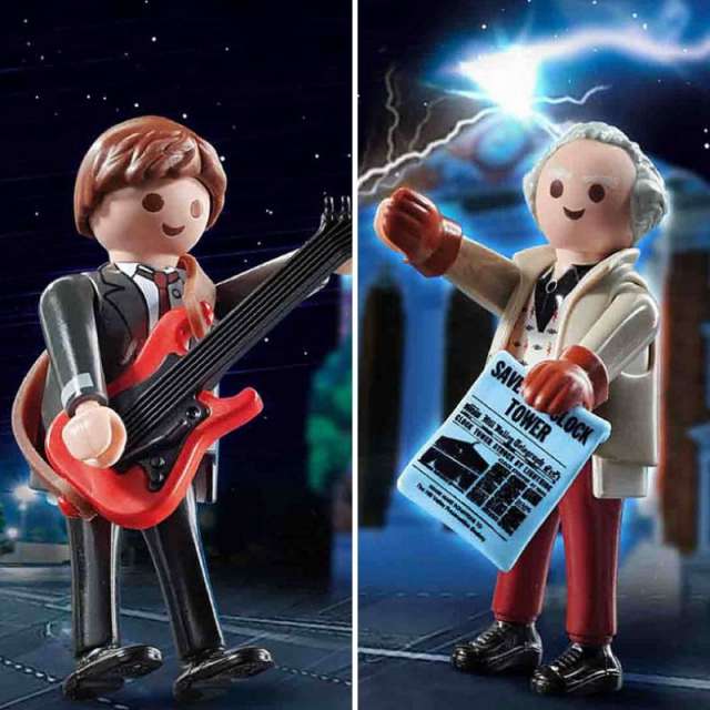 Back to the Future 1955 Marty McFly & Doc Brown Playmobil Figure 2-pack