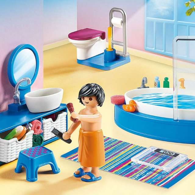 Bathroom with Tub Playmobil Dollhouse Set