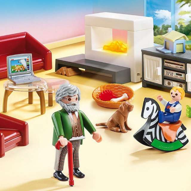 Comfortable Living Room Playmobil Dollhouse Set