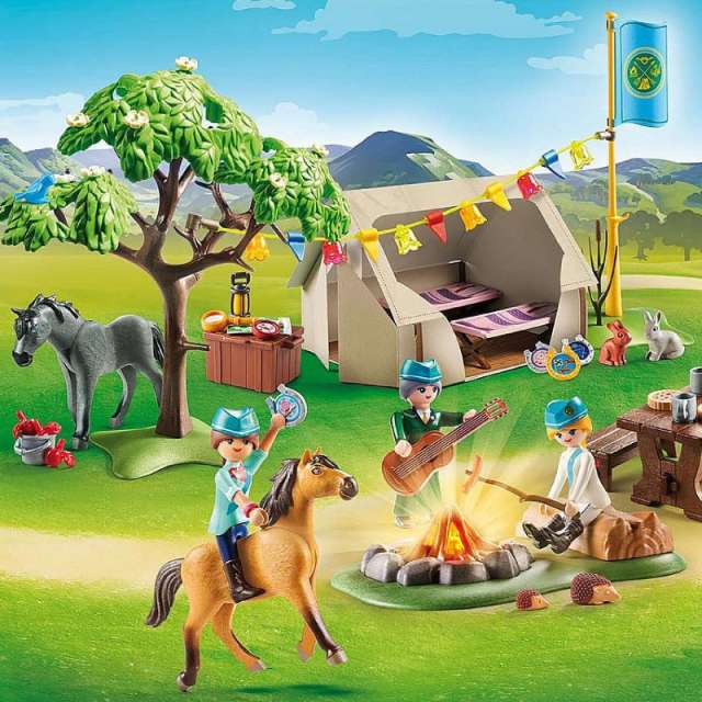 Summer Campground Spirit Riding Free Playmobil Set