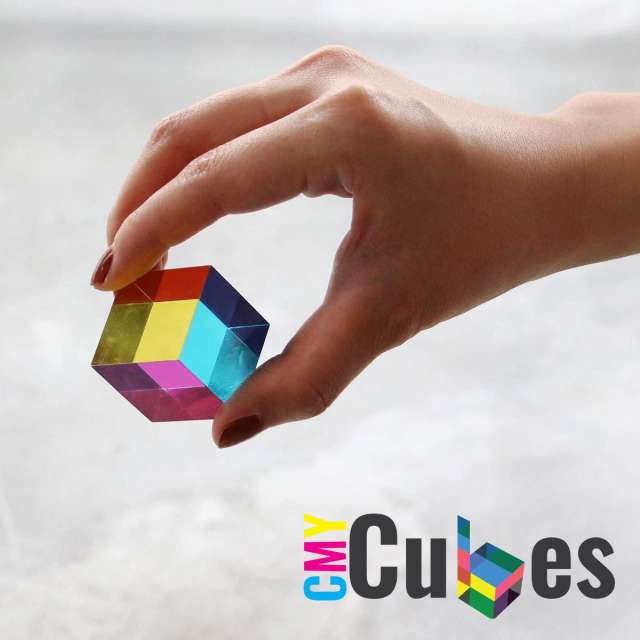 CMY Cubes Original Square Block