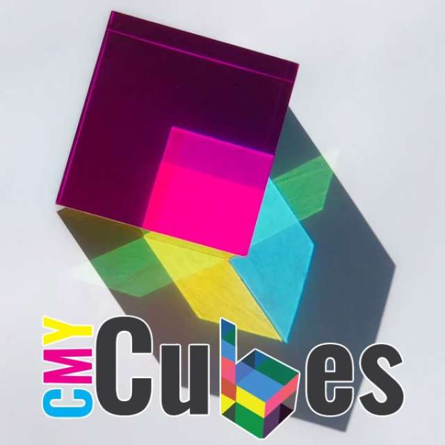 CMY Cubes - Cyan, Magenta, and Yellow open the world of color!