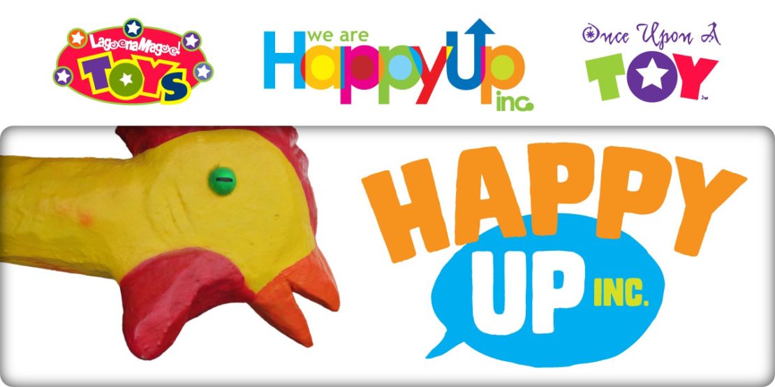 Chicky with new Happy Up logo