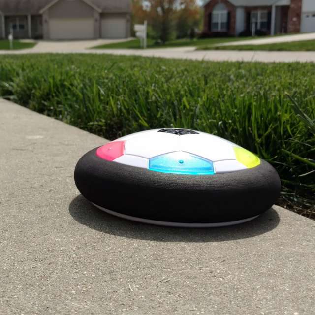 Ultra-Glow Air Powered Soccer Disc