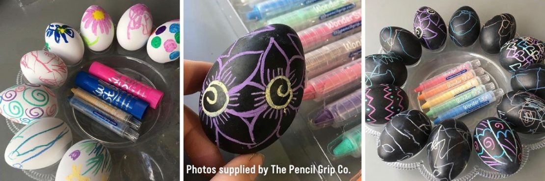 Kwik Stix & Wonder Stix used on decorative eggs make wonderful Easter decorations and keepsakes!