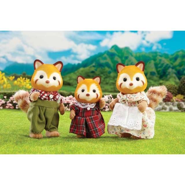 Calico Critters Red Panda Family