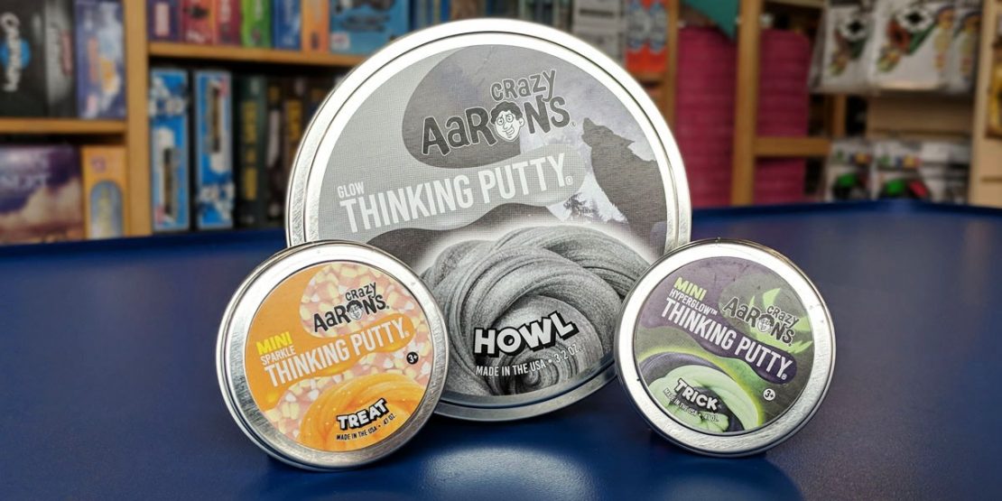 Halloween Thinking Putty Tins