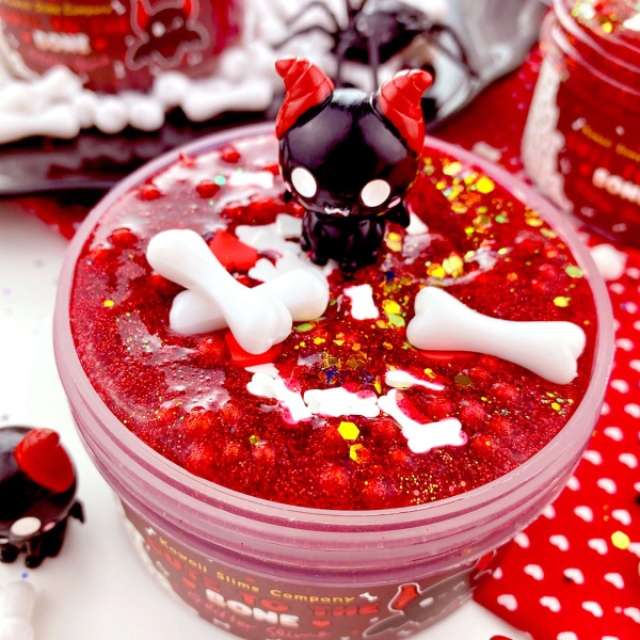 Kawaii Slime Cute to the Bone Glitter Slime