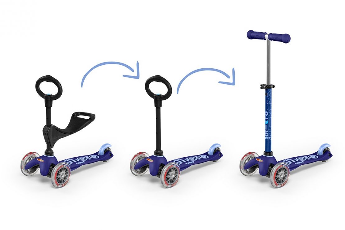 Mini Deluxe 3 in 1 Scooter from Micro Kickboard