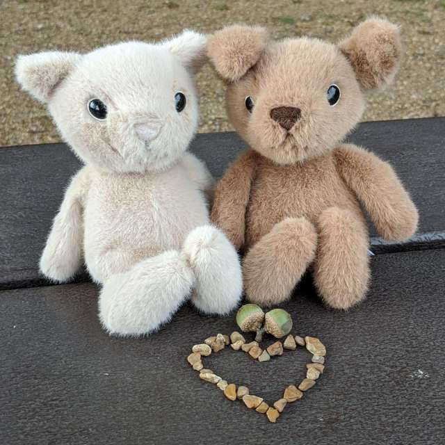 Fuzzle Kitten and Puppy from Jellycat