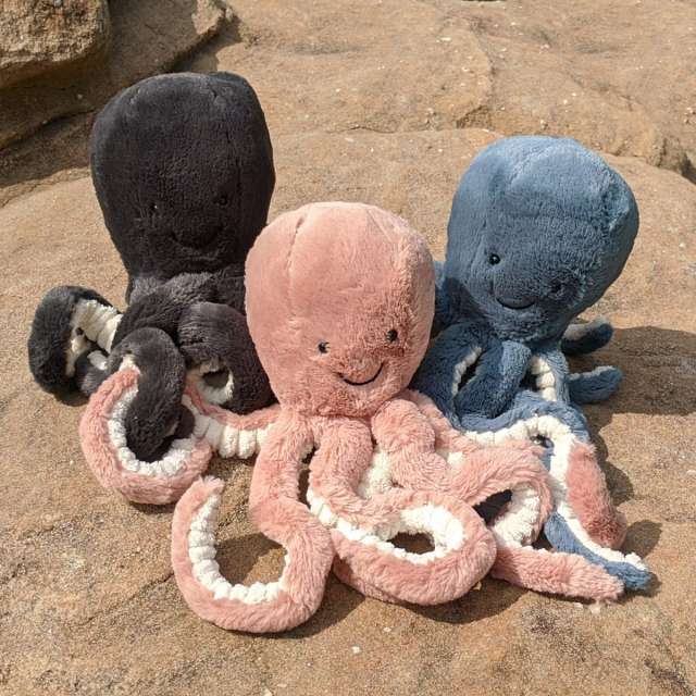 Odell, Inky, and Storm Octopuses from Jellycat