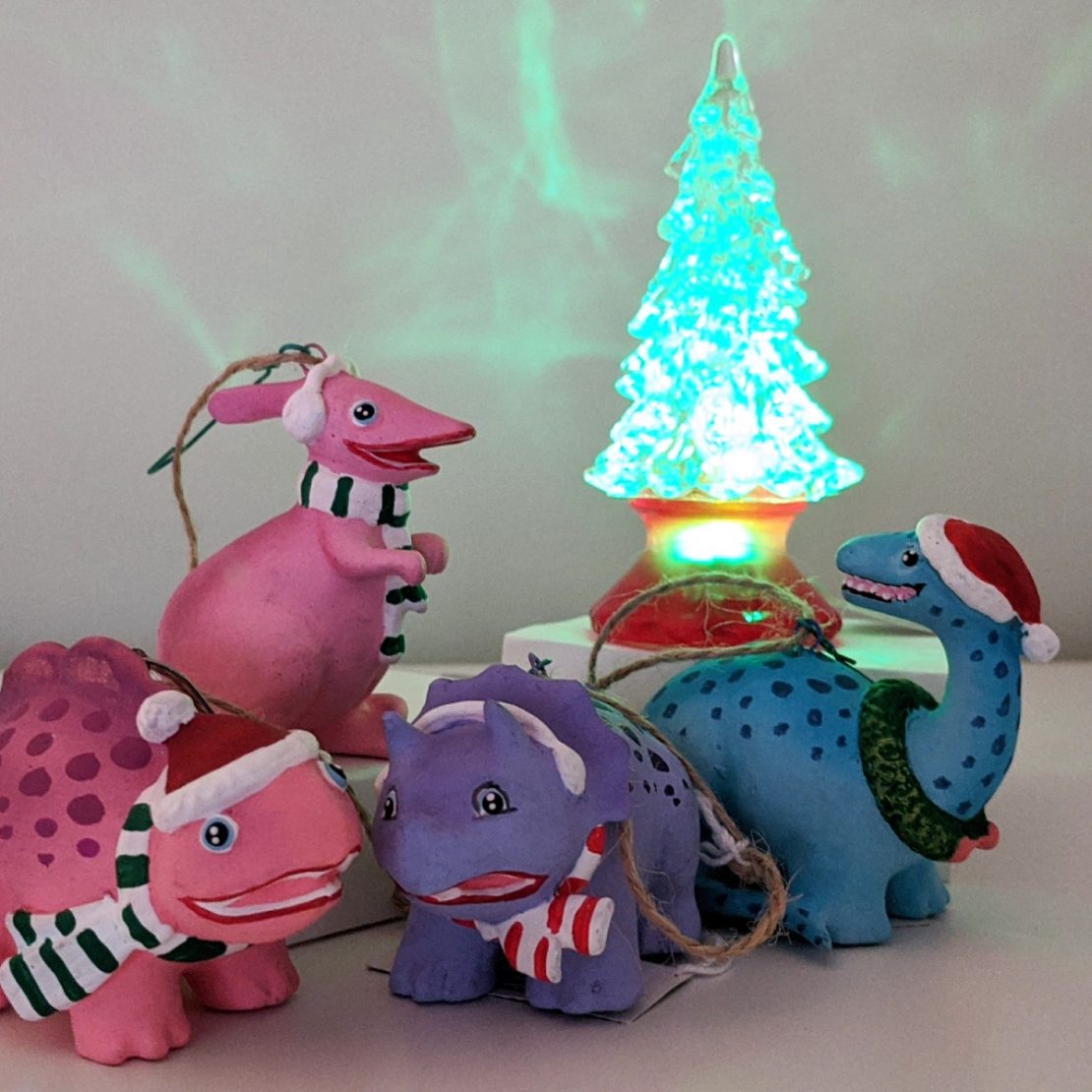 Dinosaur Friends Holiday Ornaments